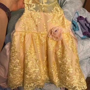 Beautiful girls dress: reminiscent of belle from beauty and the beast